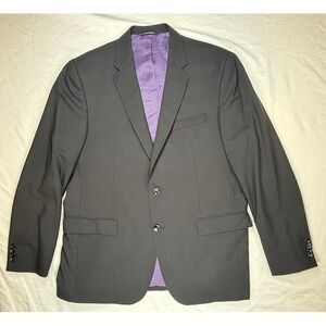 Ted Baker Endurance Blazer Mens 44R Black 100% Wool Jay CT Jacket Sport Coat